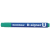 Marker permanentny DONAU D-Signer U, okrągły, 2-4mm (linia), zielony