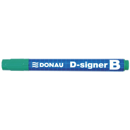 Marker do tablic DONAU D-Signer, okrągły, 2-4mm (linia), zawieszka, zielony