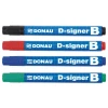 Marker do tablic DONAU D-Signer B, okrągły, 2-4mm (linia), niebieski