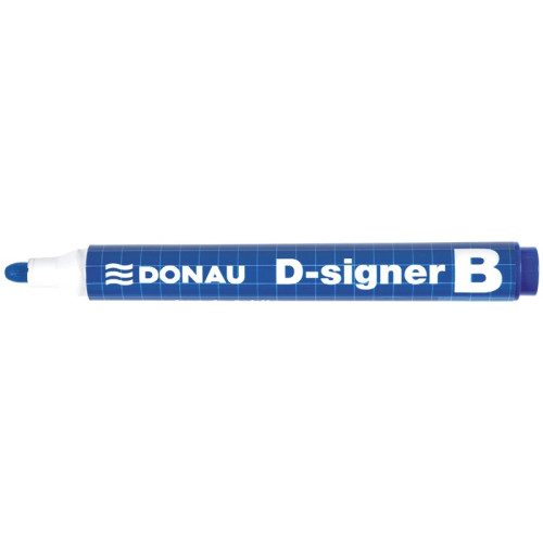 Marker do tablic DONAU D-Signer B, okrągły, 2-4mm (linia), niebieski