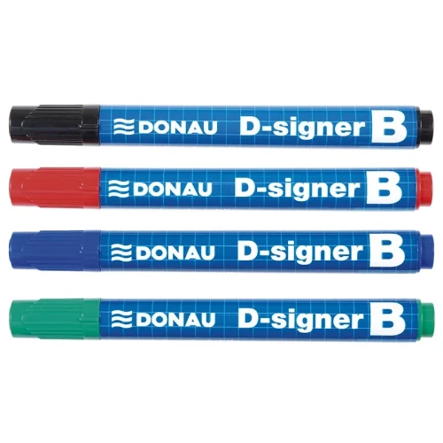 Marker do tablic DONAU D-Signer B, okrągły, 2-4mm (linia), niebieski