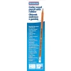 Ołówek drewniany z gumką DONAU, HB, naturalny