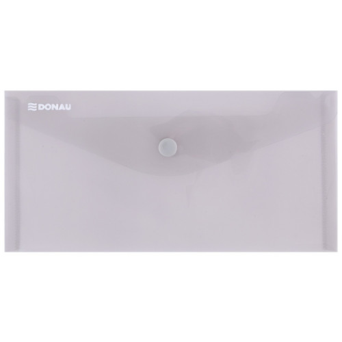 Teczka kopertowa DONAU zatrzask, PP, DL, 180mikr., dymna