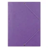 Teczka z gumką DONAU, preszpan, A4, 390gsm, 3-skrz., fioletowa