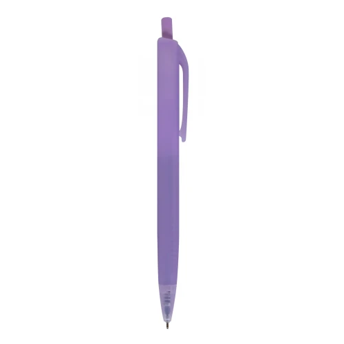 Długopis automatyczny żelowy APLI Nordik, trójkątny, wkład niebieski, mix kolorów pastel
