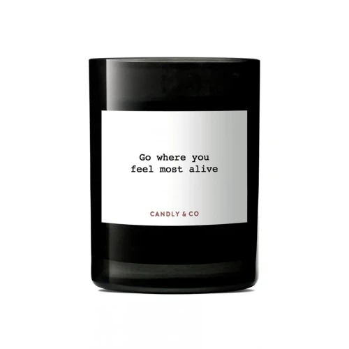 Świeca sojowa w szkle CANDLY&CO, Go Where You Feel Most, zapach No.5, 250g