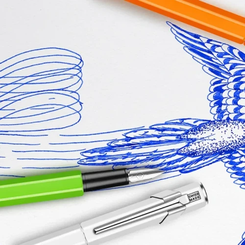 Pióro wieczne CARAN D'ACHE 849, M, białe