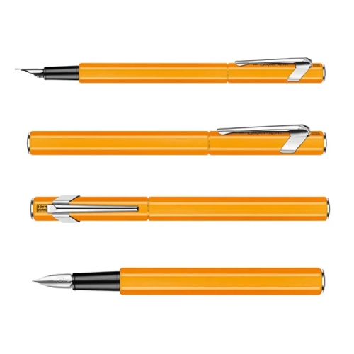 Pióro wieczne CARAN D'ACHE 849 Fluo Line, F, pomarańczowe