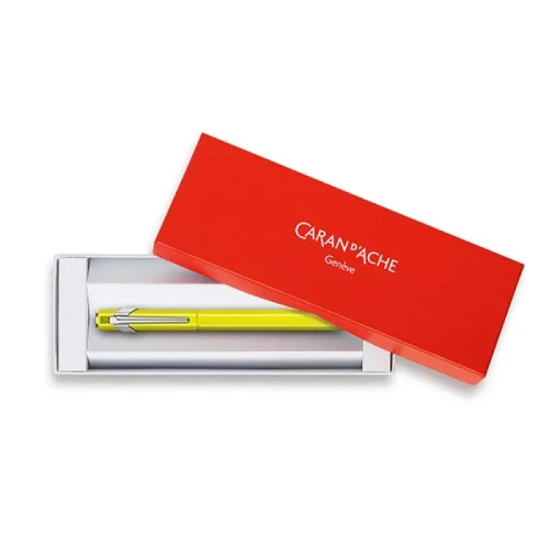 Pióro wieczne CARAN D'ACHE 849 Fluo Line, F, żółte