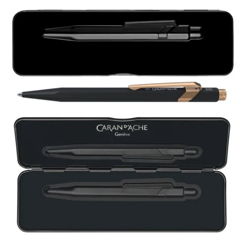 Długopis CARAN D'ACHE 849, czarny mat GT