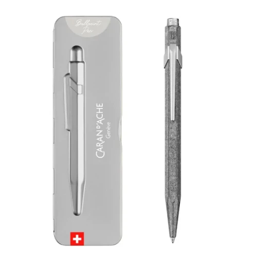 Długopis CARAN D'ACHE 849 Original, M, w pudełku, srebrny