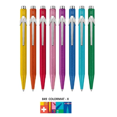 Długopis CARAN D'ACHE 849 Colormat-X, M, zielony