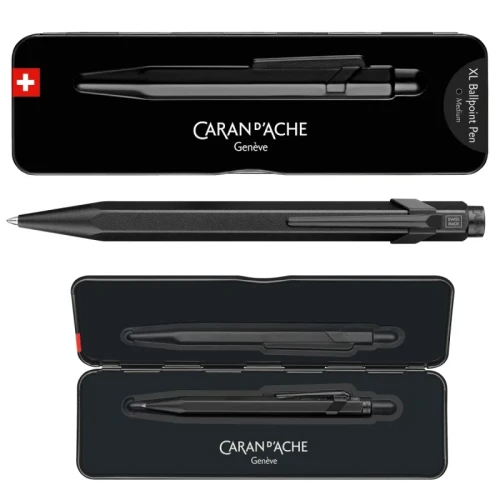Długopis CARAN D'ACHE 849 XL, Black Code, czarny