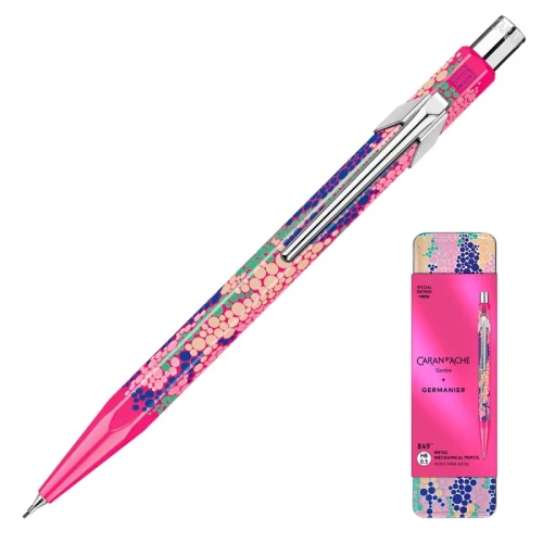 Ołówek mechaniczny CARAN D'ACHE 844 Germanier, 0,5mm, w pudełku, różowy neonowy