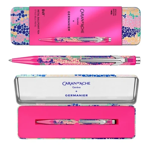 Długopis CARAN D'ACHE 849 Germanier, w pudełku, różowy neonowy