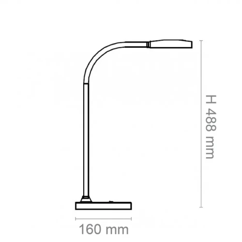 Lampka na biurko CEP CLED-0290, Flex, czarny