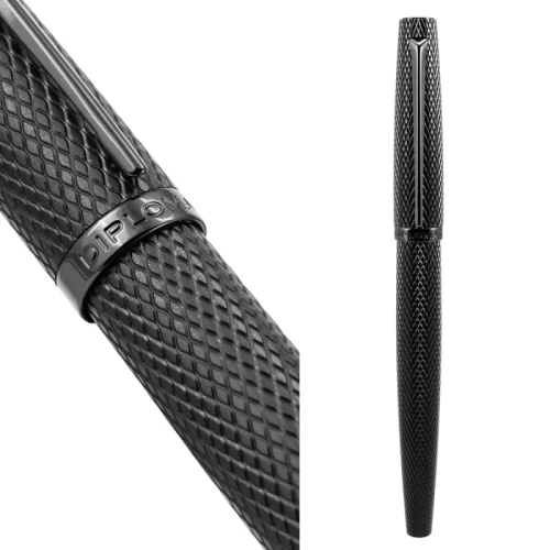 Pióro wieczne DIPLOMAT Viper, guilloche, F, czarne