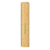 Linijka ECONOVO, 20cm, 100% z biodegradowalnego bambusa, naturalny
