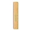 Linijka ECONOVO, 20cm, 100% z biodegradowalnego bambusa, naturalny