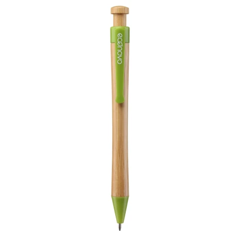 Długopis ECONOVO, obudowa 100% z biodegradowalnego bambusa, 1,0 mm, 2 szt., naturalny