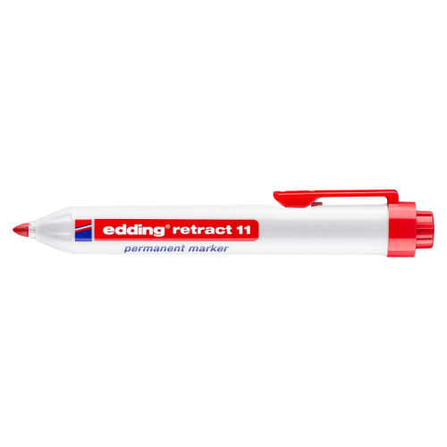 Marker permanentny automatyczny e-11 EDDING, 1,5-3mm, czerwony
