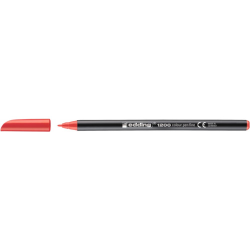 Pisak z cienką końcówką e-1200 EDDING, 1mm, czerwony