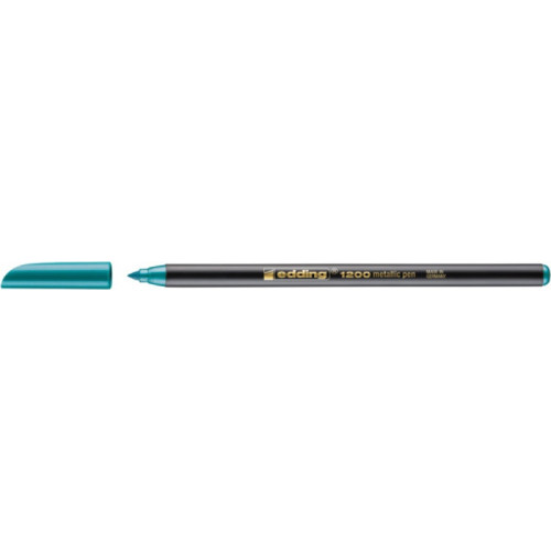 Pisak z cienką końcówką e-1200 EDDING, 1-3mm, metaliczny zielony