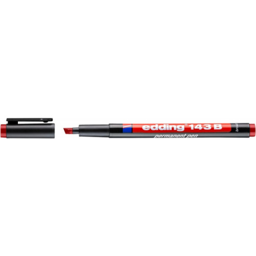 Foliopis permanentny e-143 B EDDING, 1-3mm, czerwony