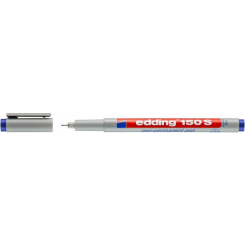 Foliopis zmywalny e-150 S EDDING, 0,3 mm, niebieski