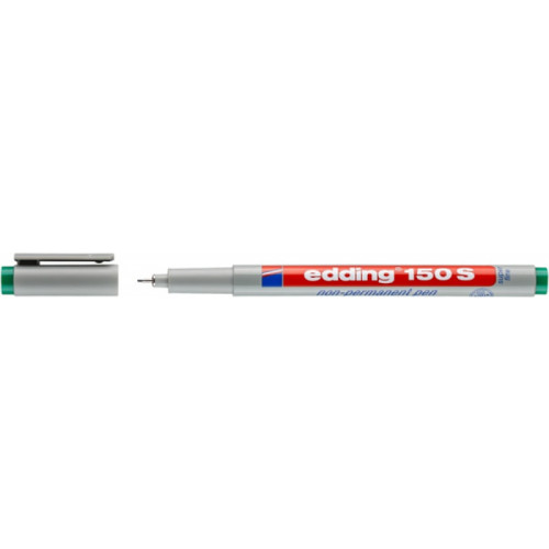 Foliopis zmywalny e-150 S EDDING, 0,3 mm, zielony