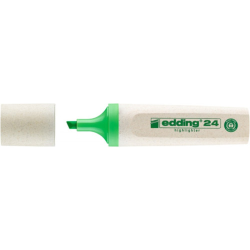Zakreślacz e-24 EDDING ecoline, 2-5mm, jasnozielony