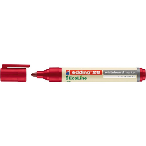 Marker do tablic e-28 EDDING EcoLine, 1,5-3 mm, czerwony