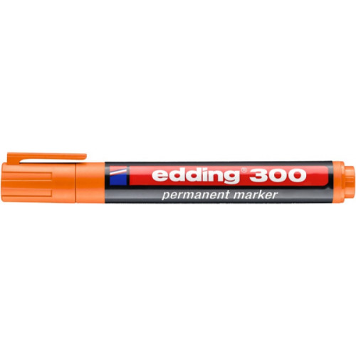 Marker permanentny e-300 EDDING, 1,5-3mm, pomarańczowy