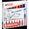 Marker do tablic e-360 EDDING, 1,5-3mm, 8 szt., mix kolorów