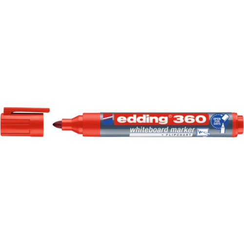 Marker do tablic e-360 EDDING, 1,5-3mm, czerwony