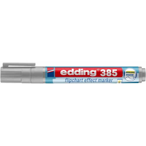 Marker do efektów na flipchartach e-385 EDDING, srebrnoszary
