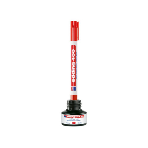 Marker permanentny e-400 EDDING, 1mm, czerwony