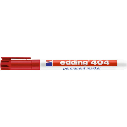 Marker permanentny e-404 EDDING, 0,75 mm, czerwony