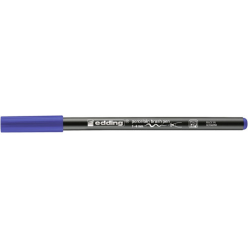Pisak do porcelany e-4200 EDDING, 1-4 mm, niebieski