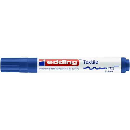 Marker tekstylny e-4500 EDDING, 2-3 mm, niebieski