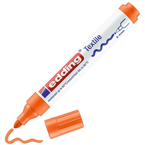 Marker tekstylny e-4500 EDDING, 2-3 mm, pomarańczowy