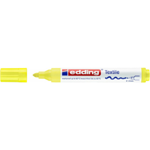 Marker tekstylny e-4500 EDDING, 2-3 mm, żółty neonowy