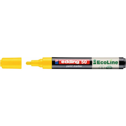 Marker olejowy na bazie wody e-50 EDDING EcoLine, 2-3mm, żółty