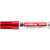 Marker permanentny e-500 EDDING, 2-7 mm, czerwony