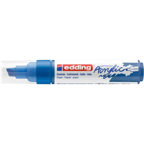 Marker akrylowy e-5000 EDDING, 5-10 mm, matowy błękit gencjanowy