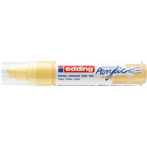 Marker akrylowy e-5000 EDDING, 5-10 mm, matowy żółty pastel