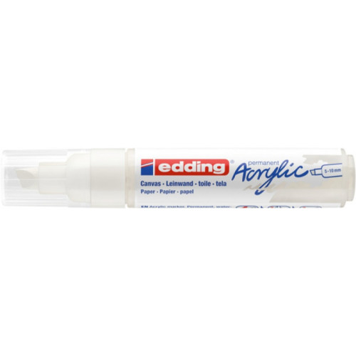 Marker akrylowy e-5000 EDDING, 5-10 mm, matowa biel