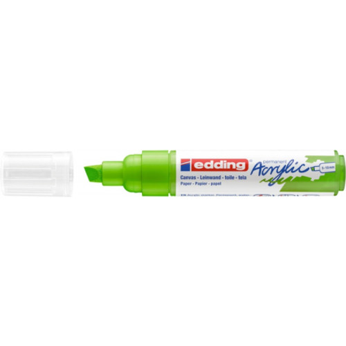 Marker akrylowy e-5000 EDDING, 5-10 mm, matowy żółtozielony