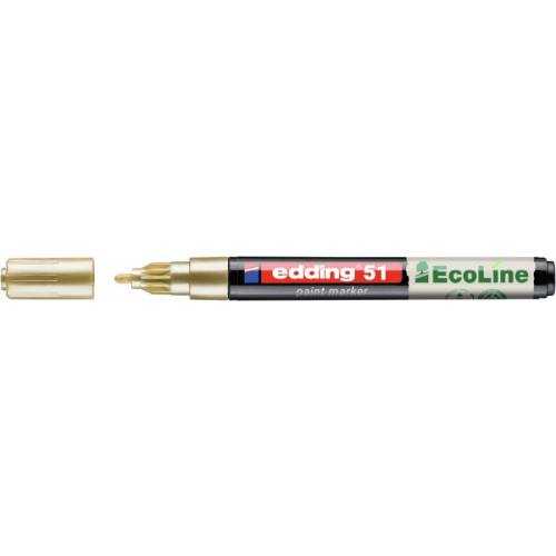 Marker olejowy na bazie wody e-51 EDDING EcoLine, 1-2mm, złoty
