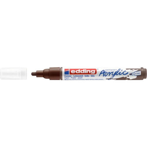 Marker akrylowy e-5100 EDDING, 2-3 mm, matowy czekoladowy brąz